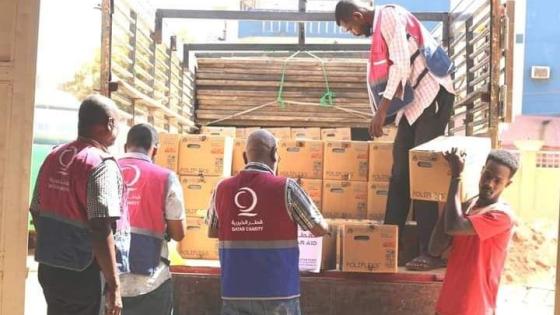 خلال تسليم المساعدات للسلطات الصحية في السودان
