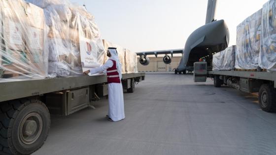 الطائرتان تحملان 93 طنا من المساعدات