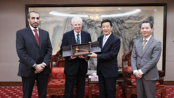 جانب من زيارة الوفد القطري