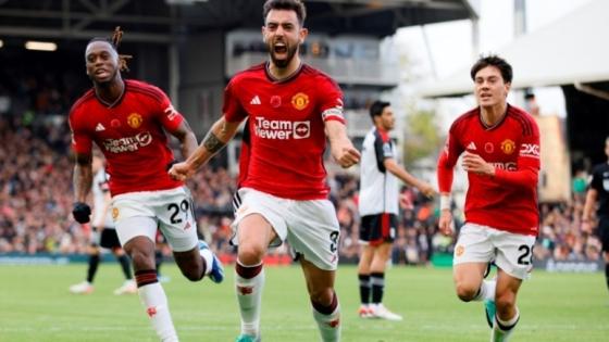 فرحة لاعبي مانشستر يونايتد