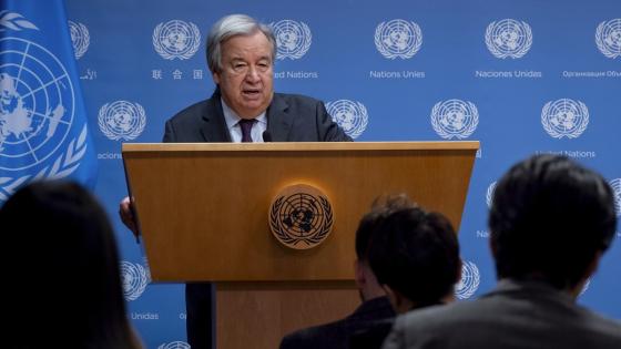 أنطونيو غوتيريش الأمين العام للأمم المتحدة