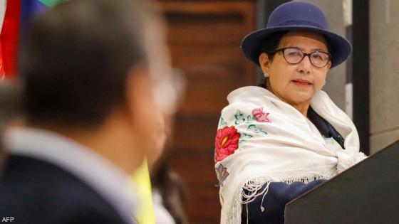 سيليندا سوسا وزيرة الخارجية البوليفية الجديدة،