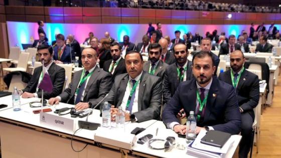 الوقد القطري المشارك في الاجتماعات