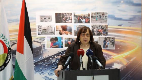 مي الكيلة وزيرة الصحة الفلسطينية