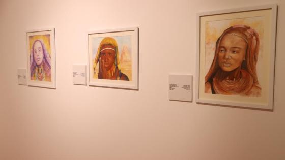 جانب من لوحات المعرض