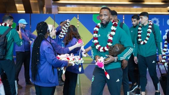 وصول المنتخب السعودي إلى الدوحة