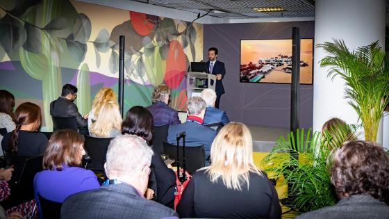 جانب من المشاركة القطرية بالمعرض