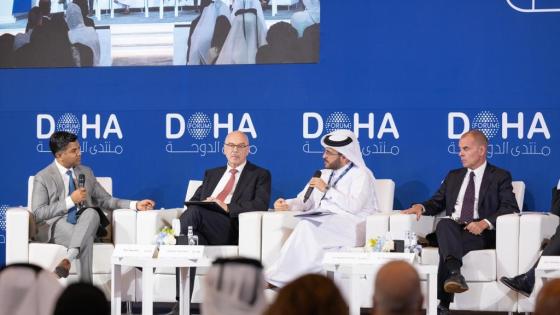 جانب من مشاركة المتحدث الرسمي لوزارة الخارجية في منتدى الدوحة