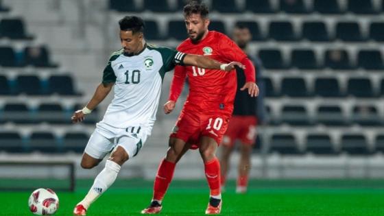 مباراة السعودية وفلسطين