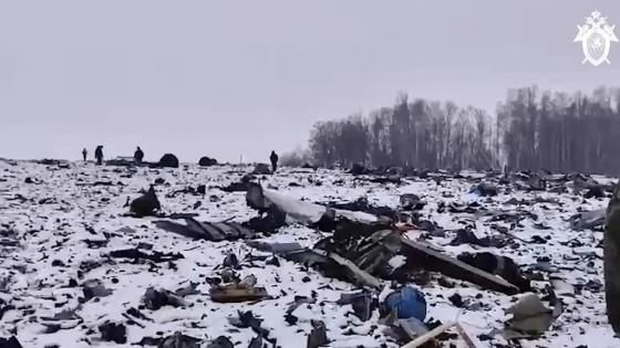 حطام الطائرة الروسية المنكوبة