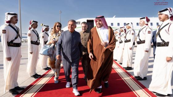 جانب من مراسم الاستقبال