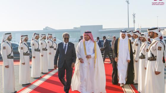خلال مغادرة رئيس الصومال الدوحة