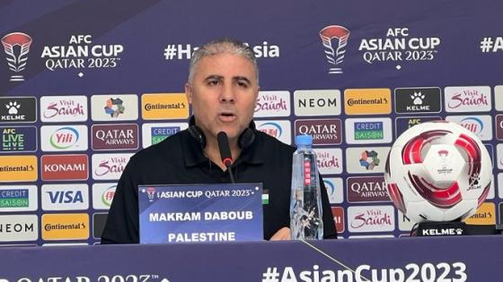 التونسي مكرم دبوب مدرب المنتخب الفلسطيني