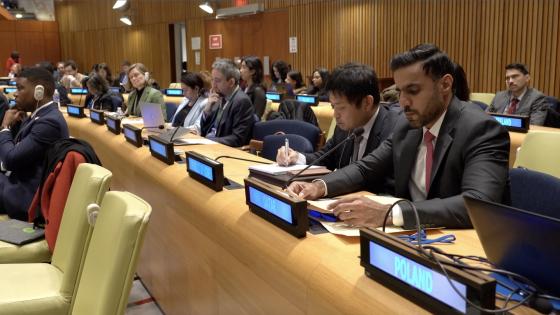 جانب من المشاركة القطرية في المنتدى