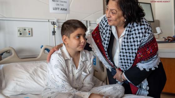 جانب من زيارة وزيرة الصحة الفلسطينية