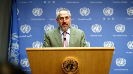 المتحدث باسم الأمين العام للأمم المتحدة ستيفان دوجاريك