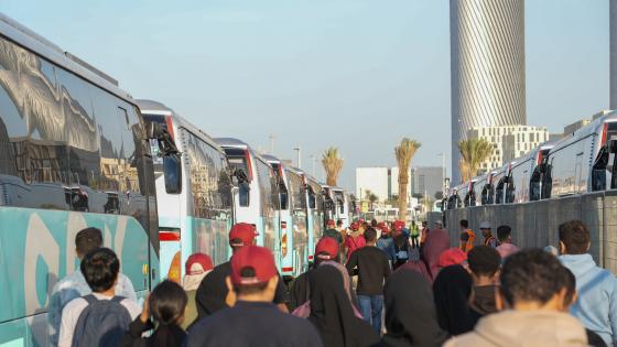 الحافلات في خدمة جماهير كأس آسيا