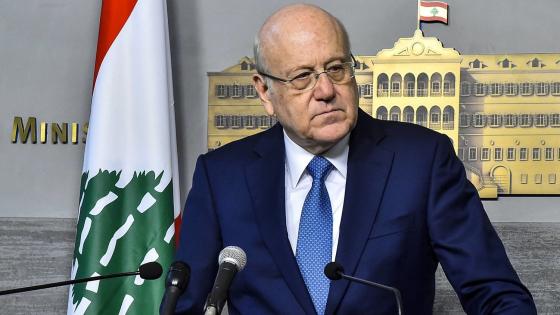نجيب ميقاتي رئيس حكومة تصريف الأعمال اللبنانية