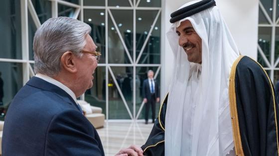 استقبال سمو الأمير لرئيس كازاخستان