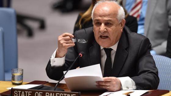 رياض منصور المندوب الدائم لفلسطين بالأمم المتحدة