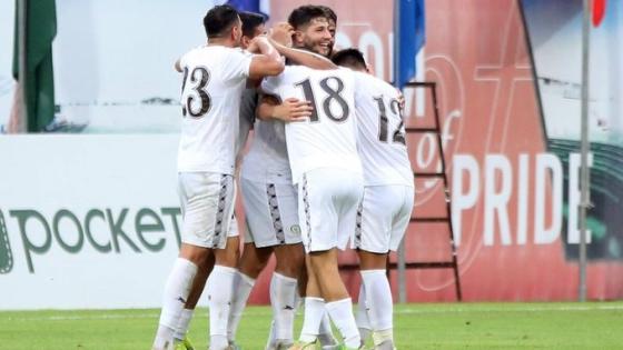 لاعبو منتخب فلسطين