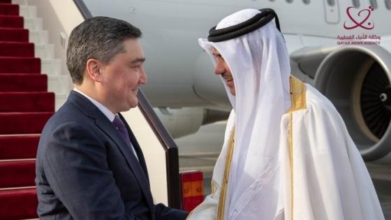 جانب من استقبال رئيس وزراء كازاخستان