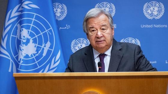 أنطونيو غوتيريش الأمين العام للأمم المتحدة