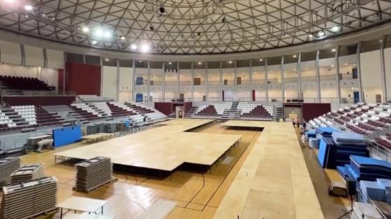 جانب من استعدادات استضافة البطولة