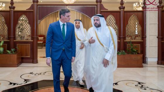 عقب وصول رئيس وزراء إسبانيا إلى الدوحة