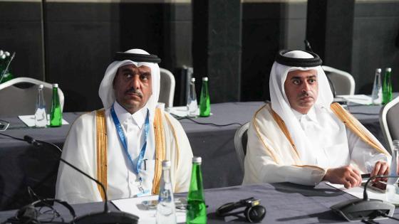 جانب من المشاركة القطرية في المنتدى