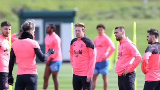 جانب من تدريبات مانشستر سيتي