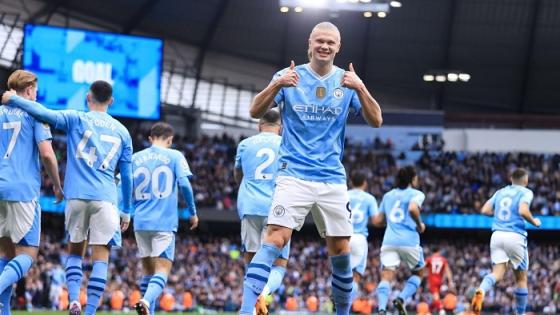 إيرلينج هالاند لاعب مانشستر سيتي