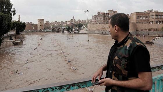 آثار السيول في اليمن