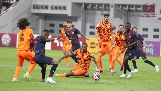 لقطة من مباراة اليوم