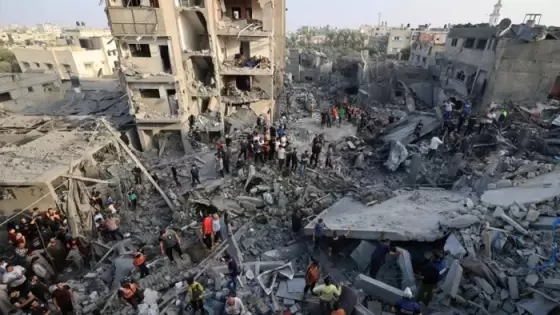 آثار عدوان الاحتلال الإسرائيلي على غزة - صورة أرشيفية