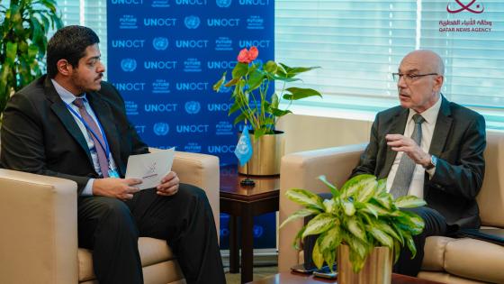 وكيل الأمين العام للأمم المتحدة خلال حواره مع وكالة الأنباء القطرية