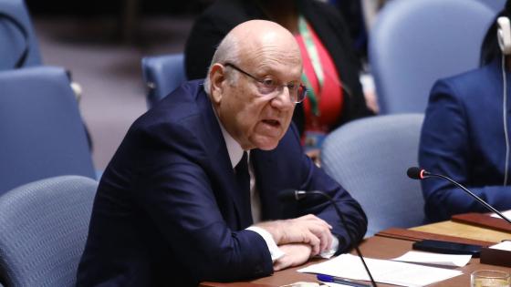 نجيب ميقاتي رئيس حكومة تصريف الأعمال اللبنانية