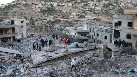 آثار الغارات الإسرائيلية على لبنان