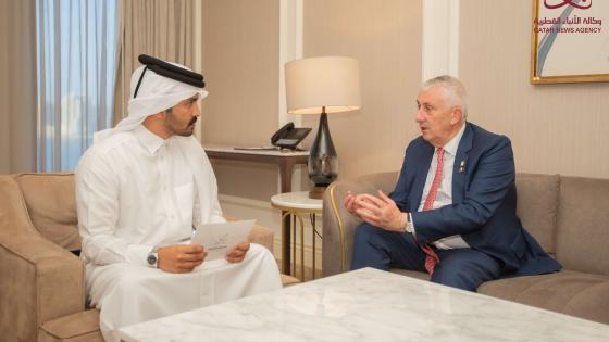 رئيس مجلس العموم في حديثه لوكالة الأنباء القطرية
