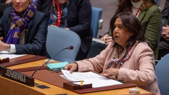 براميلا باتن الممثلة الخاصة للأمين العام للأمم المتحدة