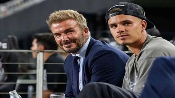 ديفيد بيكهام ونجله روميو