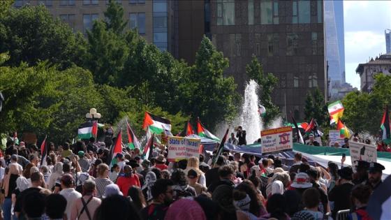 مظاهرة في أمريكا لدعم فلسطين "صورة أرشيفية"