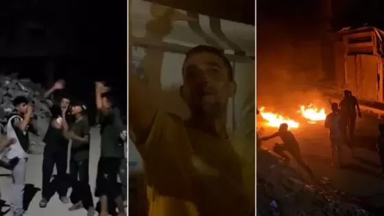 احتفالات في غزة بعد الهجوم الإيراني على إسرائيل