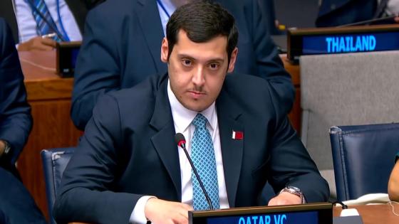الشيخ عبد الرحمن بن عبد العزيز آل ثاني سكرتير ثاني بالوفد الدائم لدولة قطر لدى الأمم المتحدة