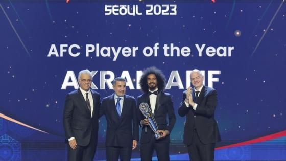 تتويج أكرم عفيف بالجائزة