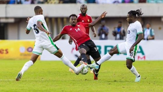 مباراة سابقة بين ليبيا ونيجيريا