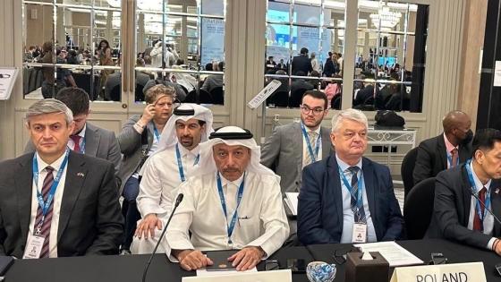 جانب من المشاركة القطرية في الاجتماع