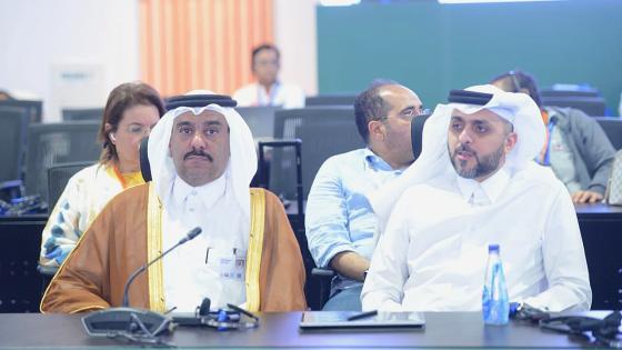جانب من المشاركة القطرية في المنتدى