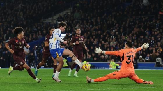 مباراة برايتون ضد مانشستر سيتي