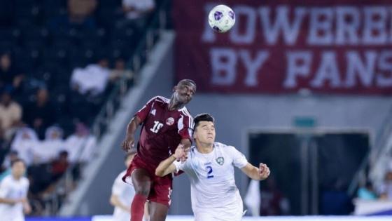 مباراة قطر ضد أوزبكستان